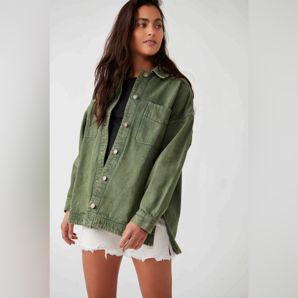 Free People Madison City Army Jacket